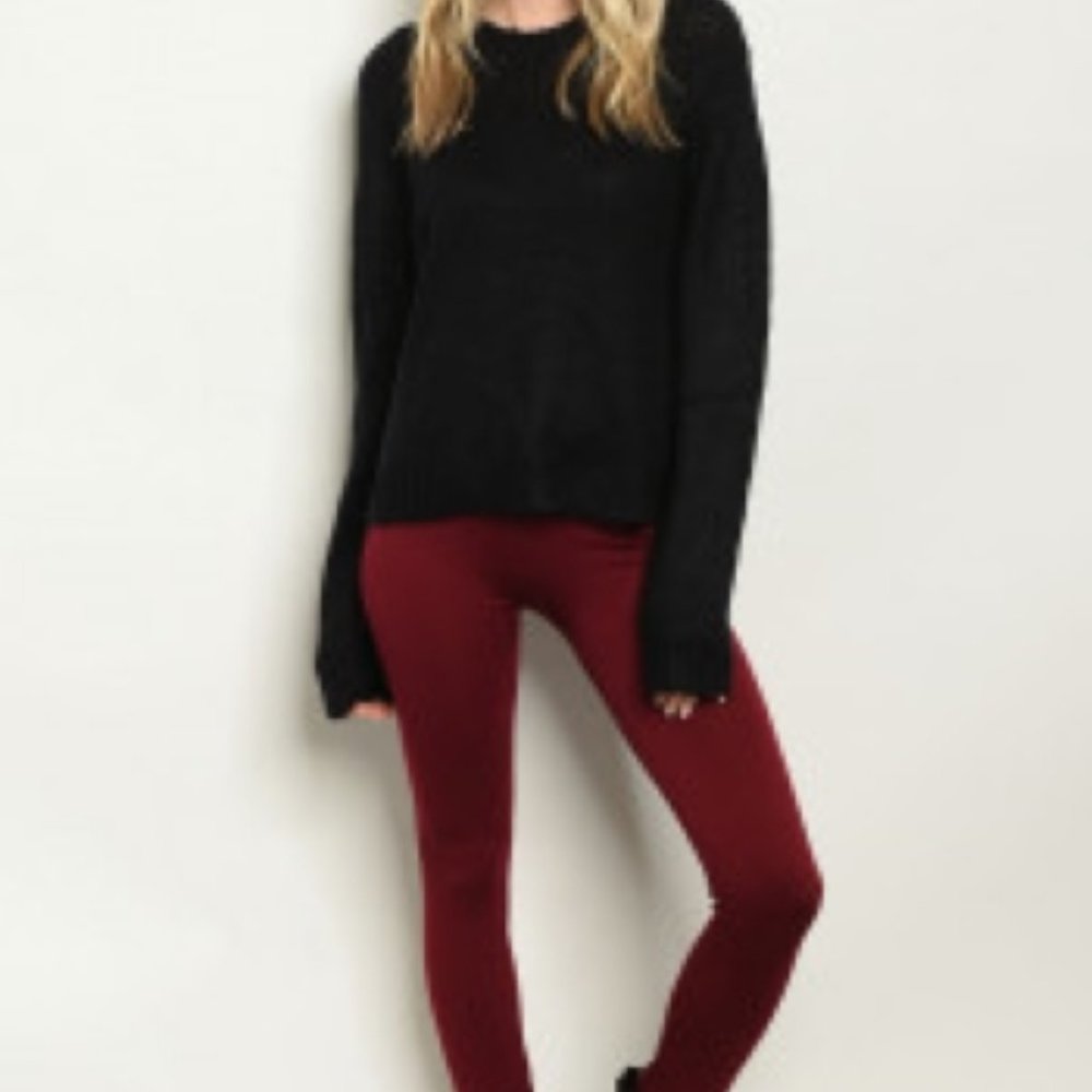 Leggings - Red Wine
